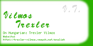 vilmos trexler business card